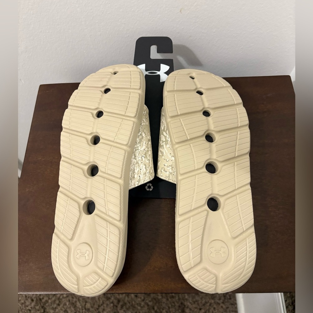 Under Armour Freedom Beige and White Sandals - Picture 5 of 6